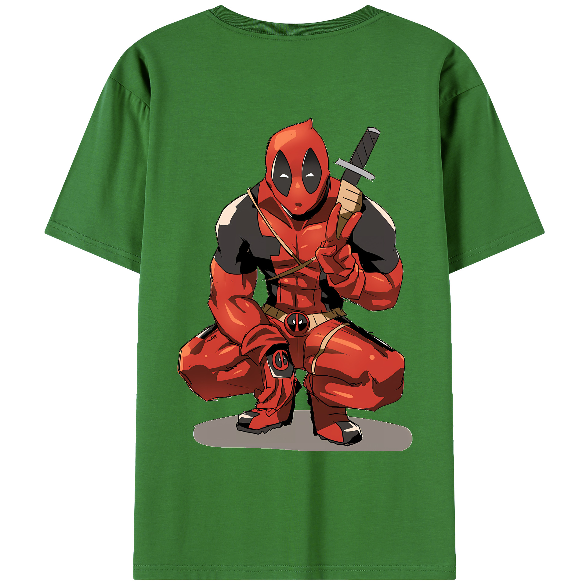 （画像用） Deadpool デッドプール レディース半袖Tシャツ(バックプリント)